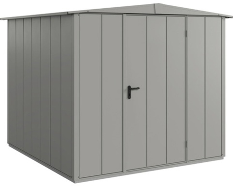 Hörmann Ecostar, Redskabsskur m/1 fløjet dør, Elegant, grå aluminium
