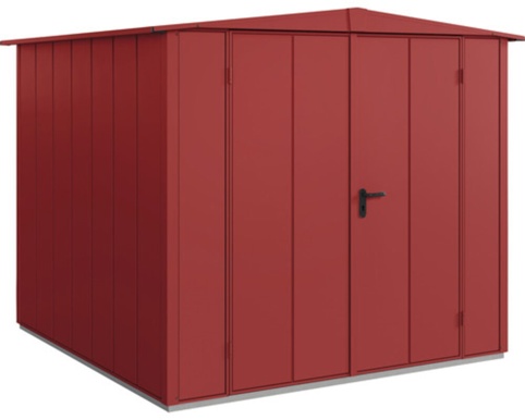 Hörmann Ecostar, Redskabsskur m/2 fløjet dør, Elegant, purpurrød