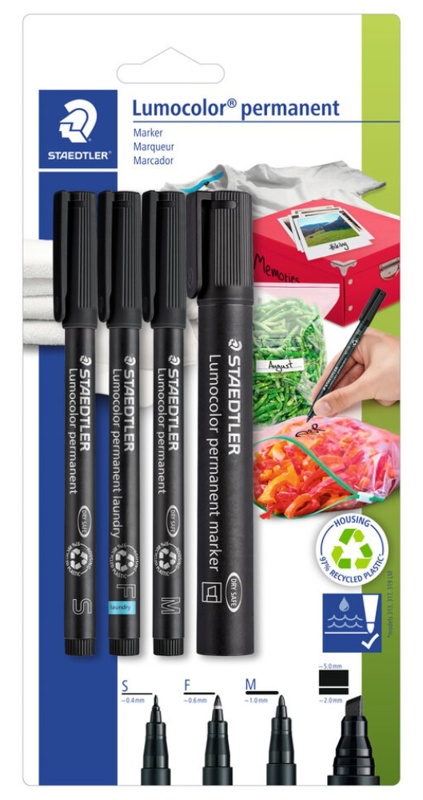 Staedtler, Tuscher, mix-sæt, 4 stk.