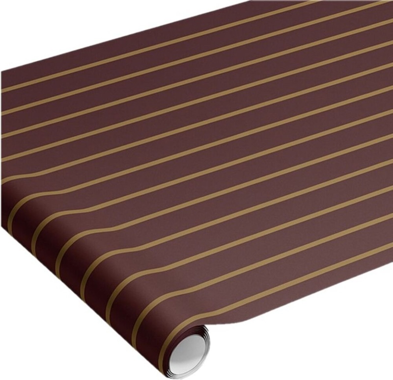 Gavepapir, brun/guld, 5 m