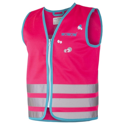 Refleksvest t/børn, Crazy Monster, pink, XS