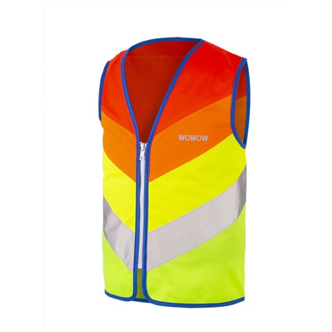 Refleksvest t/børn, Rainbow Combo, regnbuefarvet, S