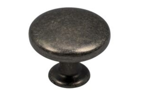 Jasa, Møbelknop, matteret tin-look, Ø30 mm