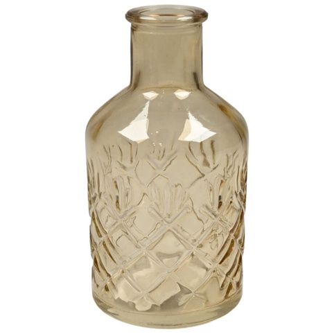 Vase, Ø6,5 cm, gul