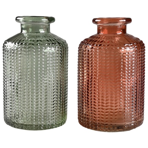 Vase, Ø6 cm, assorteret