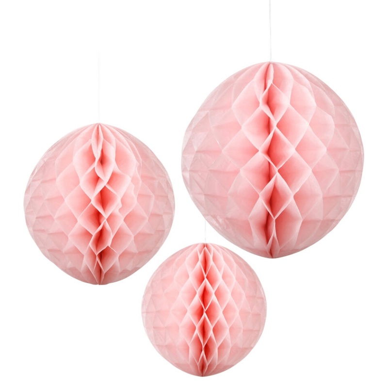 Skabt med omtanke, Honeycombs, rosa, 3 stk.