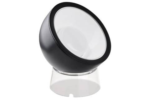 Bordlampe, Globe, sort, 15,7 cm