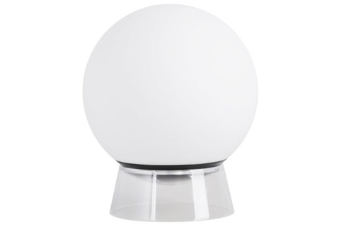 Bordlampe, Globe, hvid, Ø20 cm