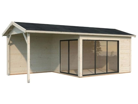 Anneks m/overdækning, Amanda Plus, 19 m², natur