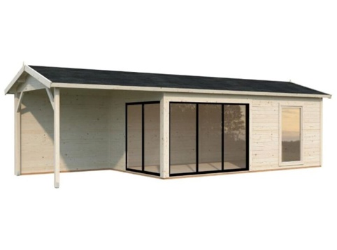 Havehus m/overdækning, Amanda, 24,9 m², natur
