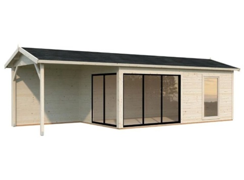 Havehus m/overdækning, Amanda Plus, 24,9 m², natur