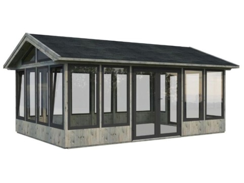Havehus, Isabella, 22,2 m², grå