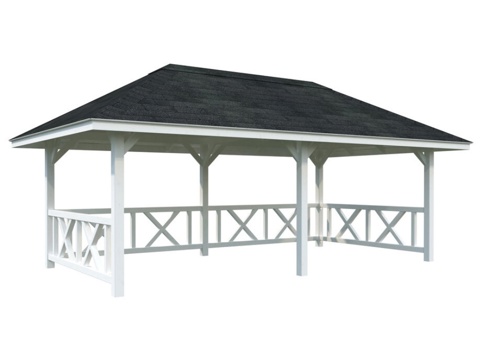 Pavillon, Bianca 107, 16,6 m², hvid