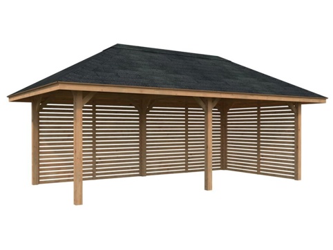 Pavillon, Bianca 109, 16,6 m², brun