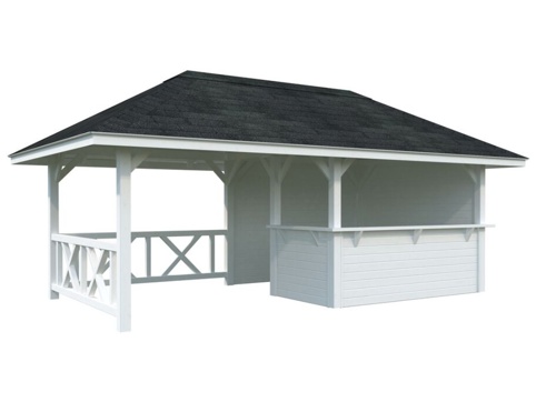 Pavillon, Bianca 110, 16,6 m², hvid