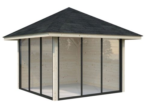 Anneks m/skydedør, Bianca 501, 8,3 m², hvid
