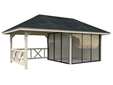 Anneks m/overdækning, Bianca 203, 16,6 m², natur