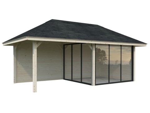Anneks m/overdækning, Bianca 205, 16,6 m², natur