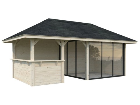 Anneks m/overdækning, Bianca 207, 16,6 m², natur