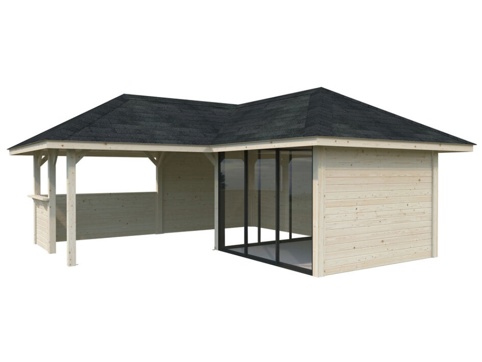 Havehus m/overdækning, Bianca 209, 24,9 m², natur