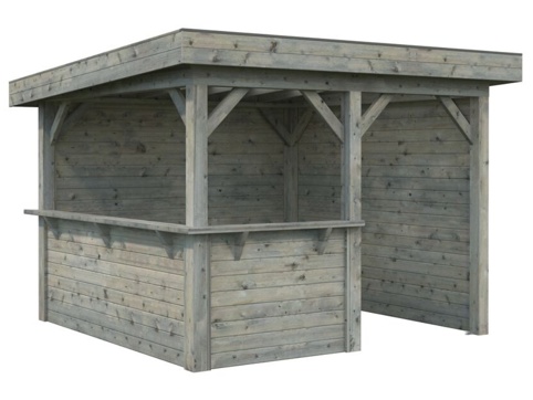 Pavillon, Lenna 303, 8,3 m², grå