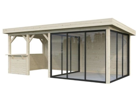 Anneks m/overdækning, Lenna 708, 16,6 m², natur