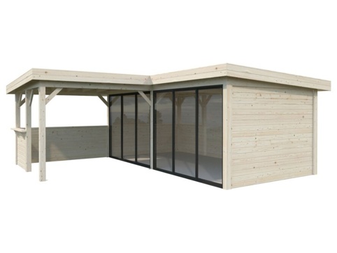 Havehus m/overdækning, Lenna 722, 24,9 m², natur