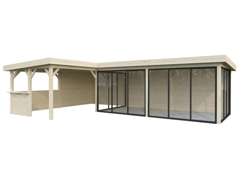 Havehus m/overdækning, Lenna 721, 33,2 m²