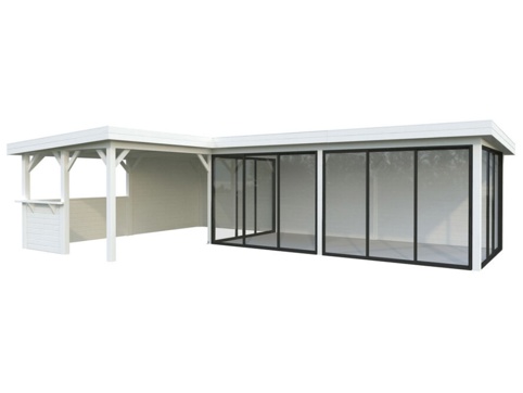 Havehus m/overdækning, Lenna 721, 33,2 m²