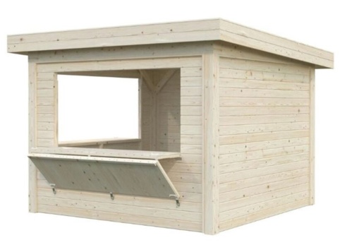 Salgsbod m/luger, Lenna 305, 8,3 m², hvid