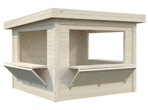 Salgsbod m/luger, Lenna 306, 8,3 m², hvid
