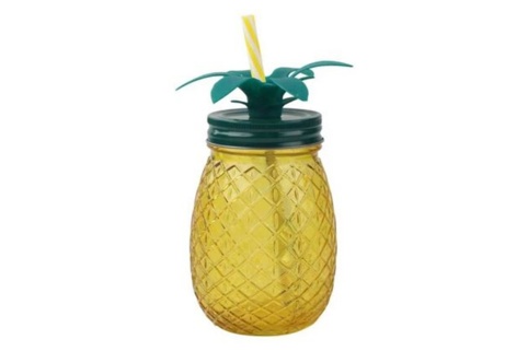 Drikkeglas m/låg, ananas