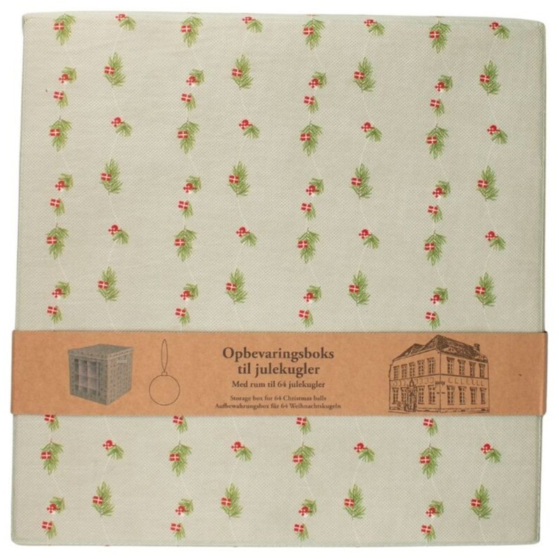 Opbevaringsboks t/julekugler, lysegrøn
