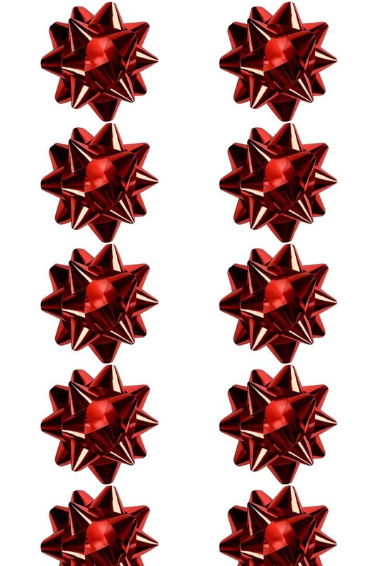 Gavesløjfer, rød, 10 stk.