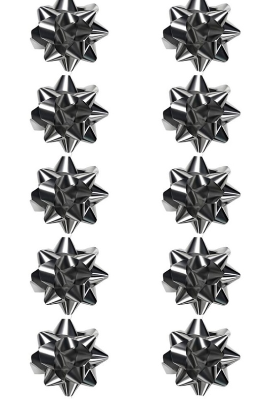 Gavesløjfer, sølv, 10 stk.