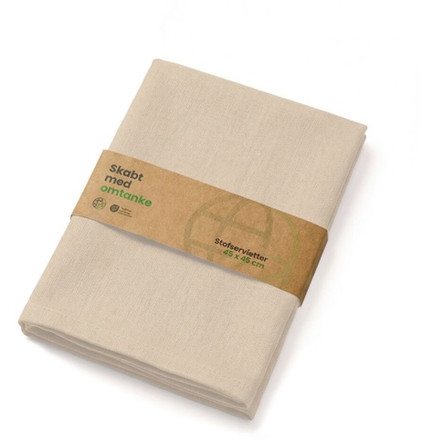 Skabt med omtanke, Stofservietter, 2 stk., beige
