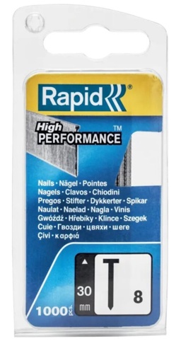 Rapid, Type 8-stifter, 30 mm, 1.000 stk.