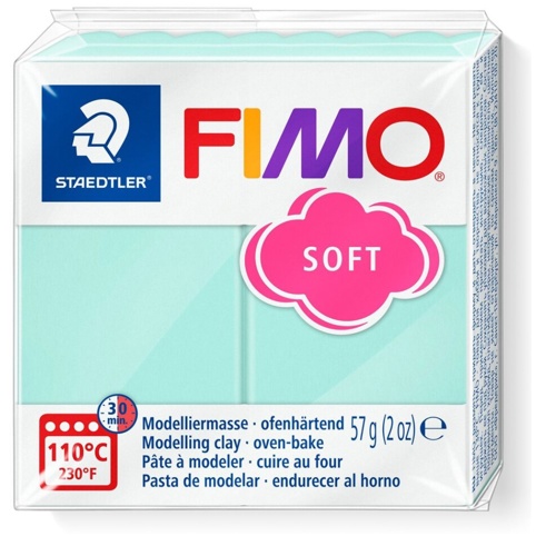Fimo, Modellervoks, Fimo Soft, lys mint, 57 g