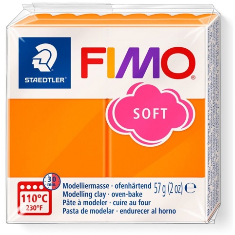 Fimo, Modellervoks, Fimo Soft, mandarin, 57 g