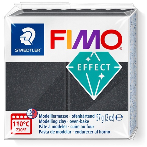 Fimo, Modellervoks, Fimo Effect, grå metallic, 57 g