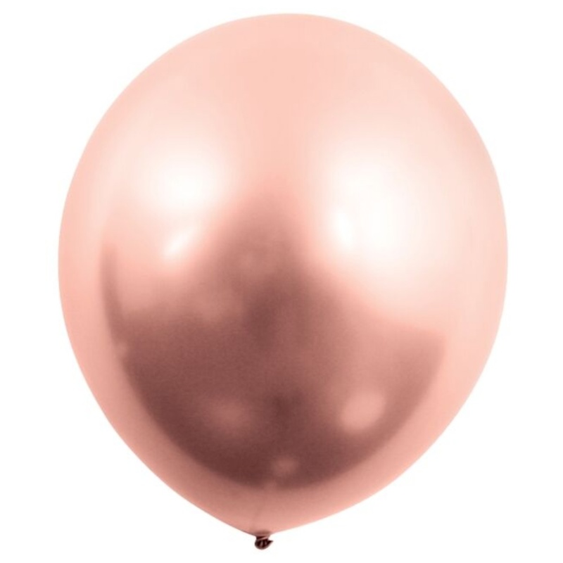 Balloner, rose gold, 4 stk.