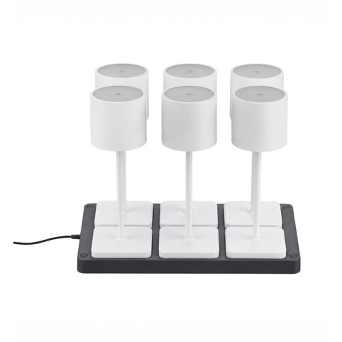 Trio Fernandez, Bordlampe, hvid