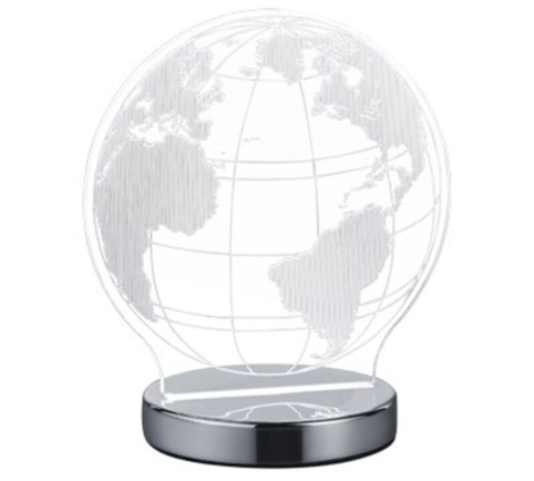 Trio Globe, Bordlampe, krom
