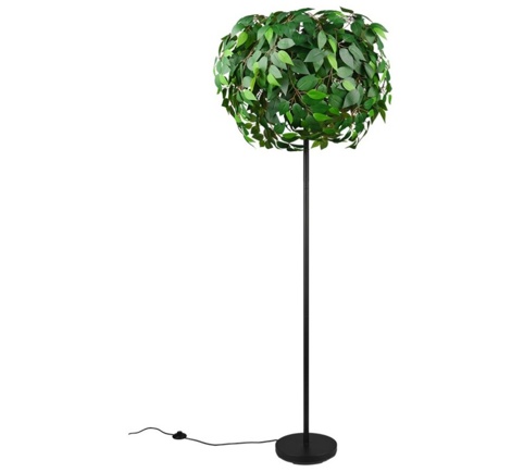 Trio Leavy, Gulvlampe, grøn, 180 cm