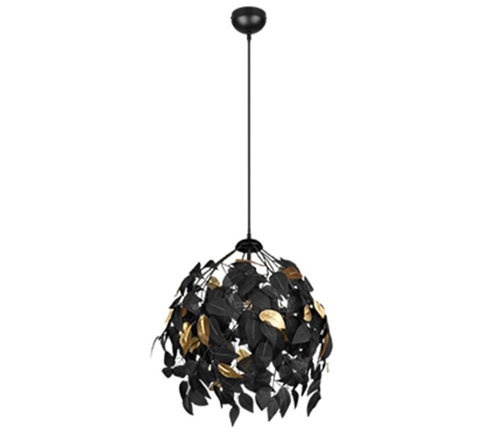 Trio Leavy, Pendel, sort, Ø38 cm