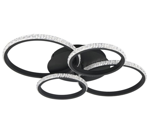 Trio Cires, Loftslampe, sort, 65,5 cm