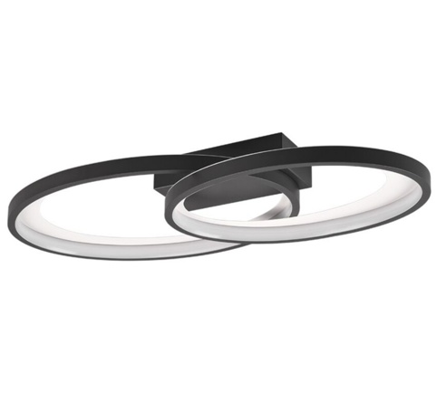 Trio Malaga, Loftslampe, sort, 57,5 cm