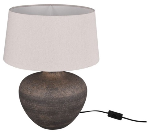Trio Lou, Bordlampe, brun, Ø38 cm