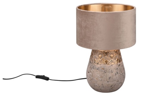 Trio Kiran, Bordlampe, grå, 38 cm