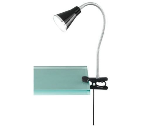 Trio Arras, Klemmelampe, sort, 32 cm